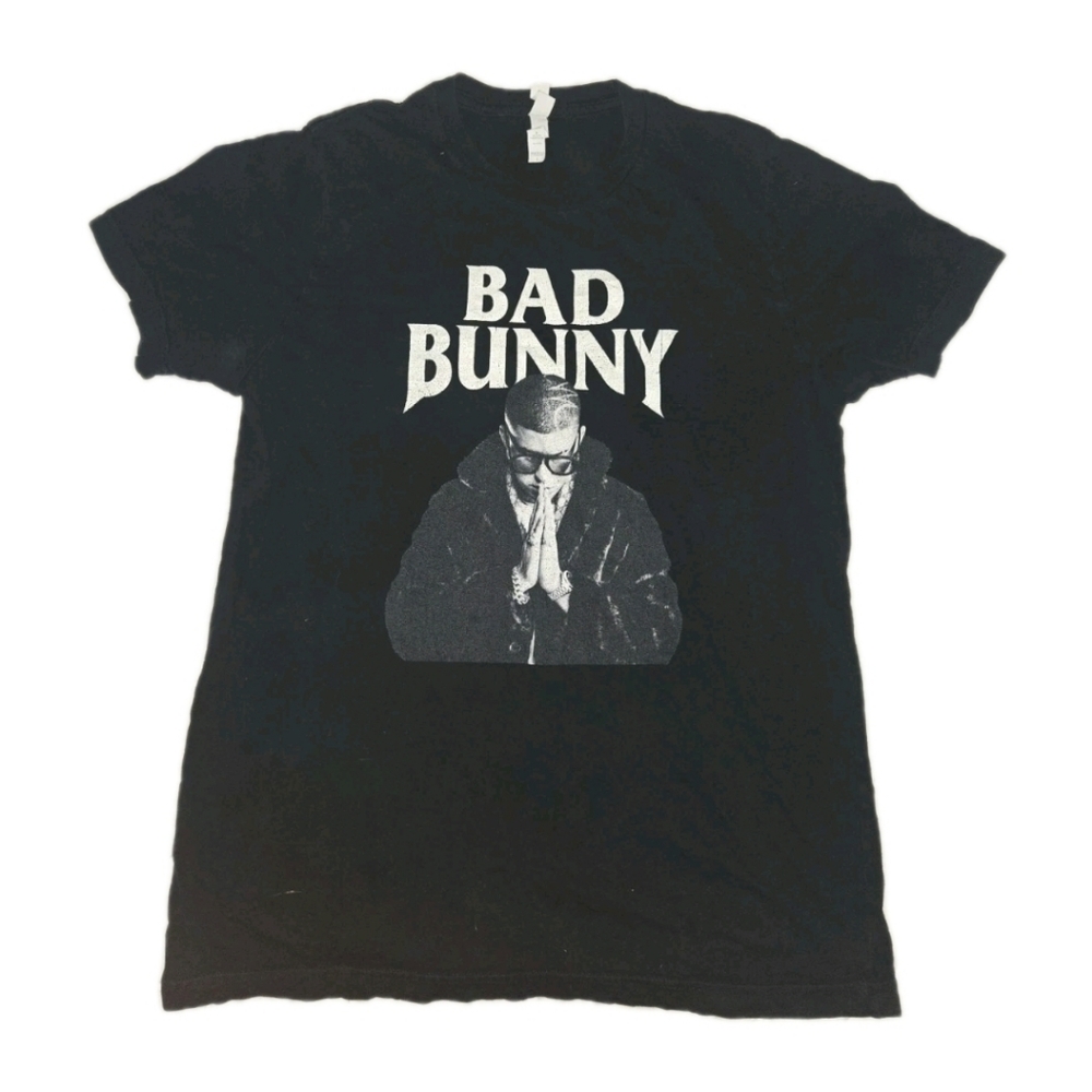 Bad Bunny Black Graphic T-Shirt Size L